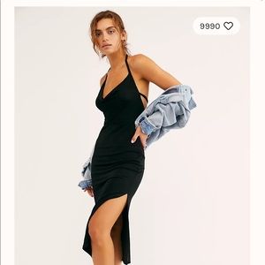 Angelica midi slip from free people in olive color ! (*Olive no longer in stock)